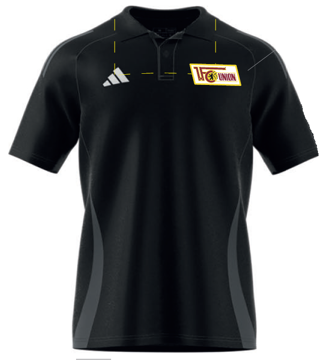 adidas Poloshirt - schwarz Team 24/25