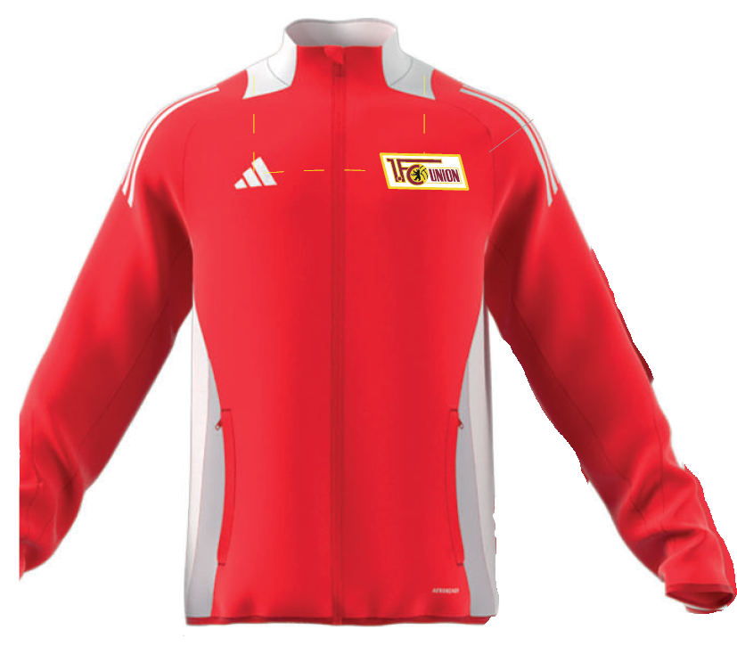 Adidas Präsentationsjacke - rot Team 24/25