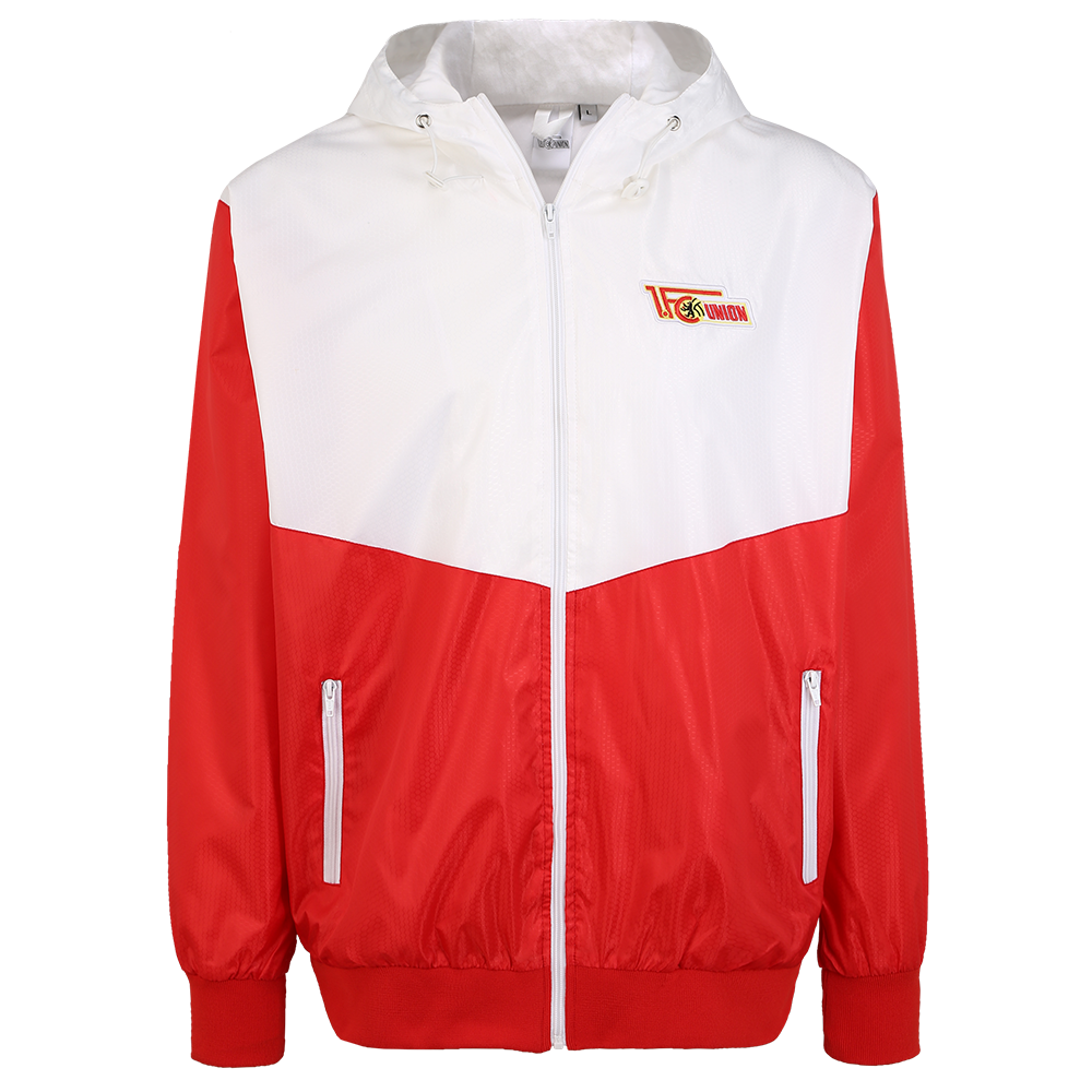 Stadionjacke - rot/weiß
