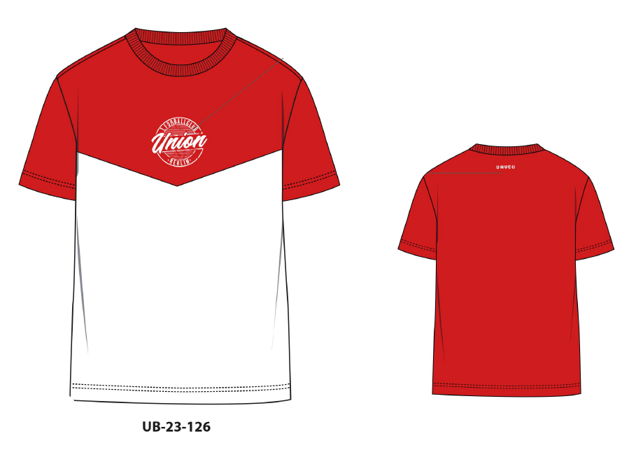 T-Shirt Union - rot/weiß