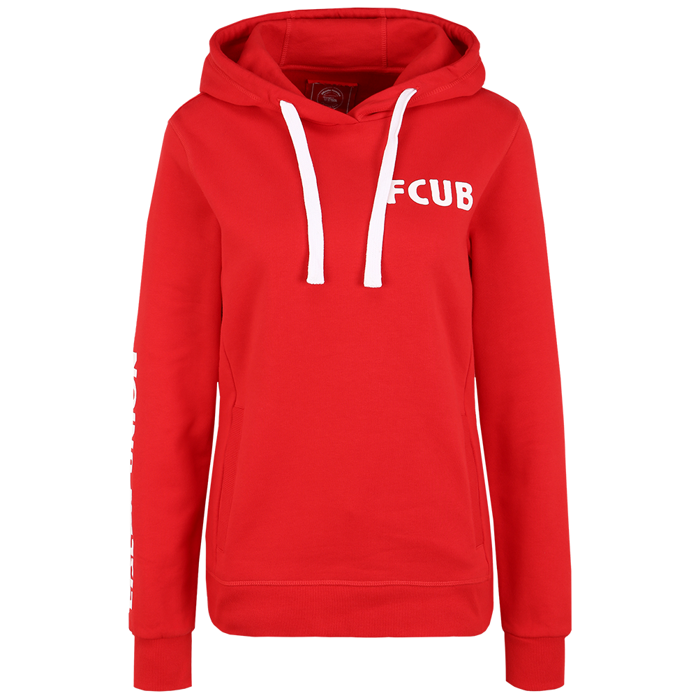 Frauen Kapuzenpullover FCUB - rot