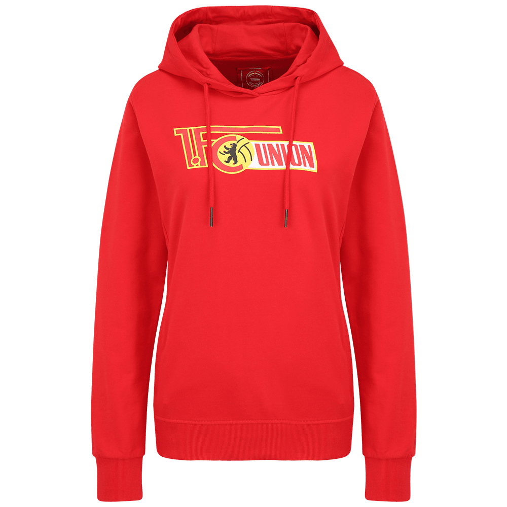 Frauen Kapuzenpullover Logo - rot
