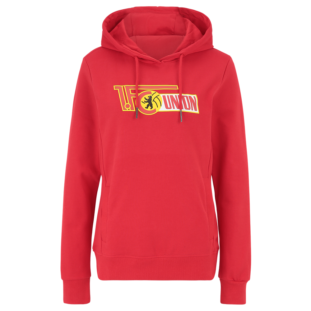 Frauen Kapuzenpullover Logo - rot