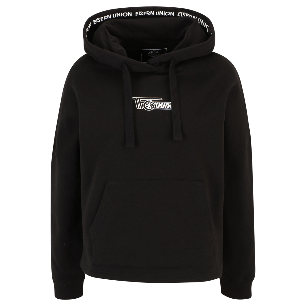 Frauen Kapuzenpullover Logo - schwarz