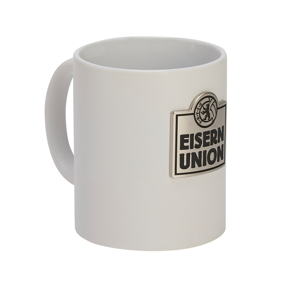 Tasse weiß - Metall