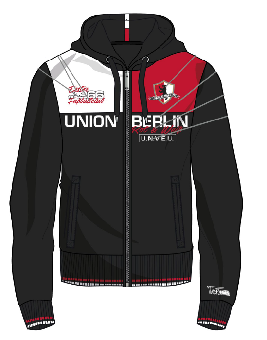 Kapuzenjacke Klassik 66 - schwarz