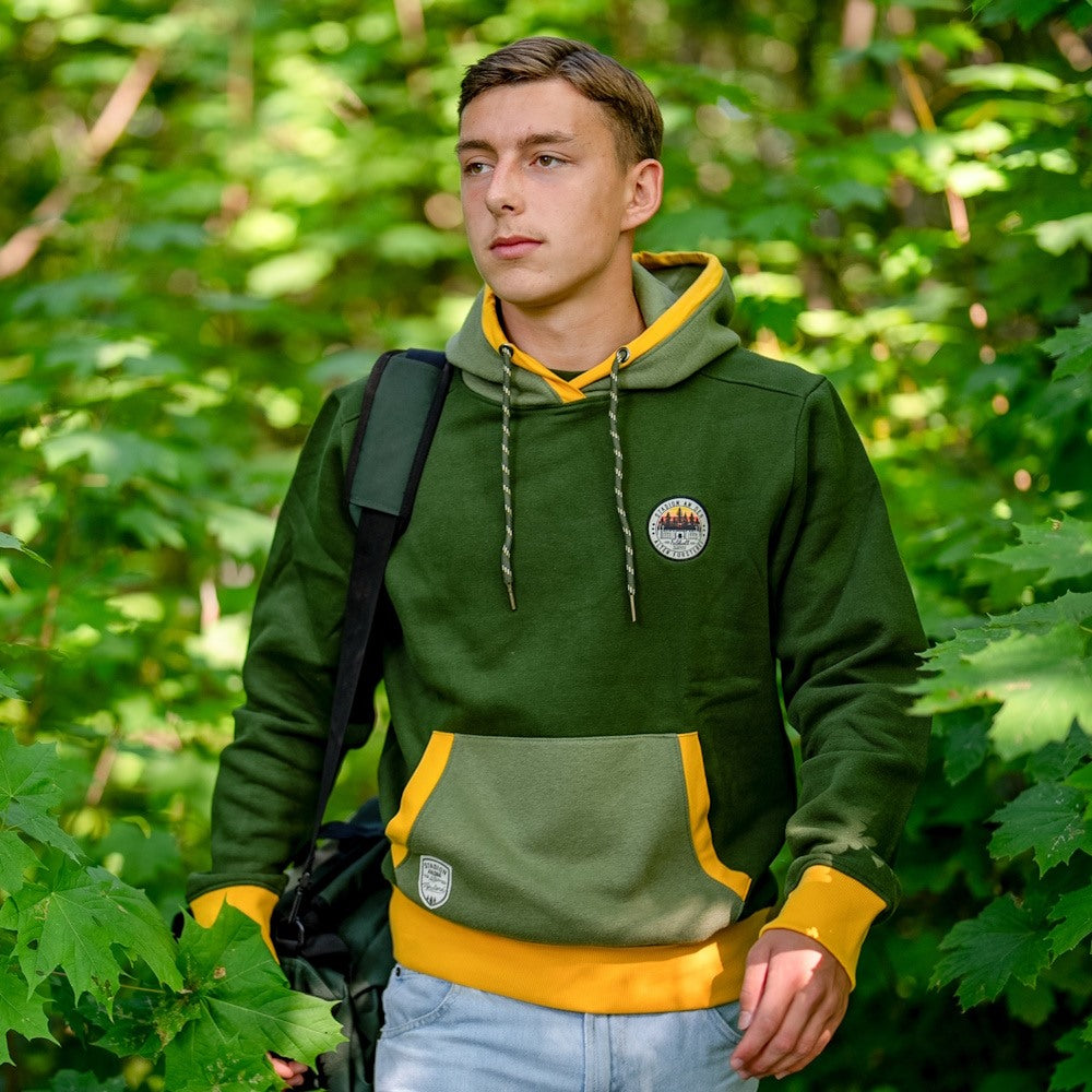 Kapuzenpullover Alte Försterei - grün