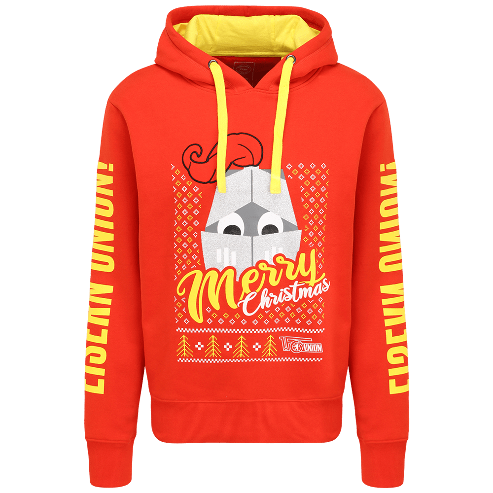 Kapuzenpullover Merry Christmas - rot