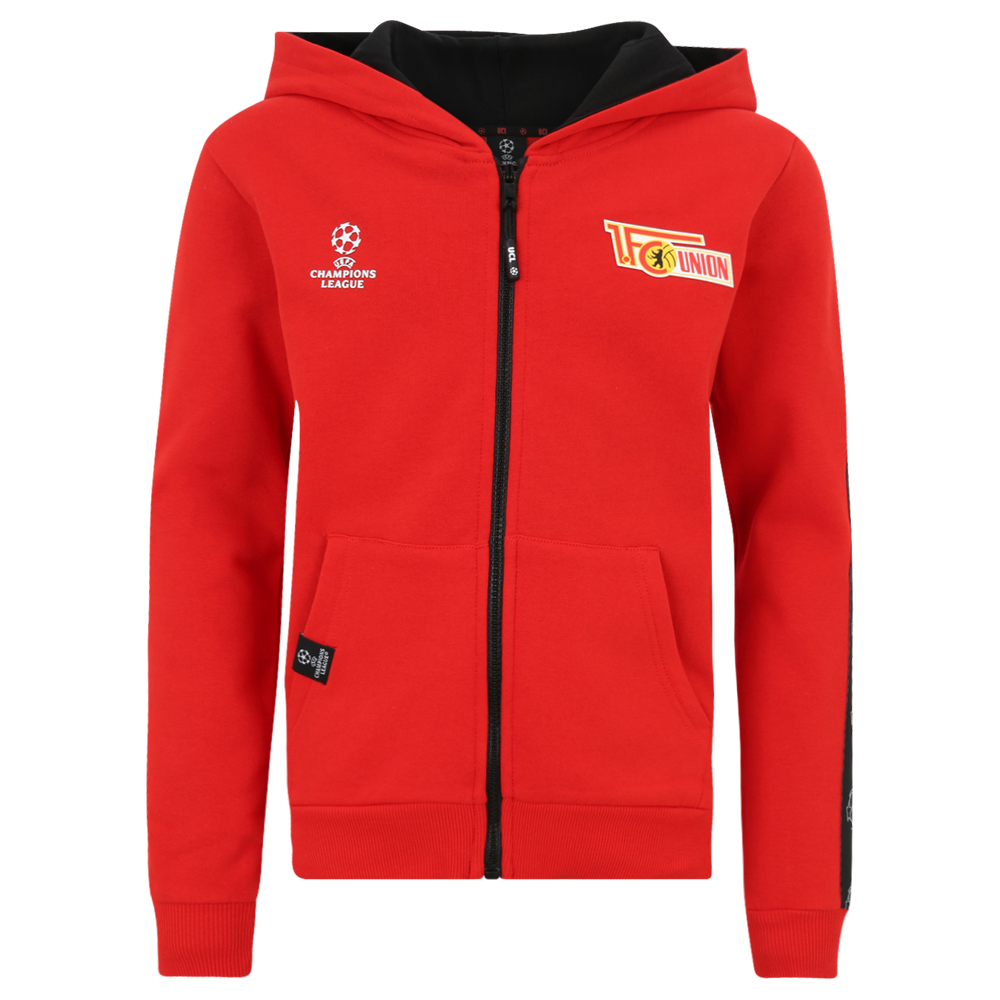 Kinder Kapuzenjacke Champions League Logo - rot