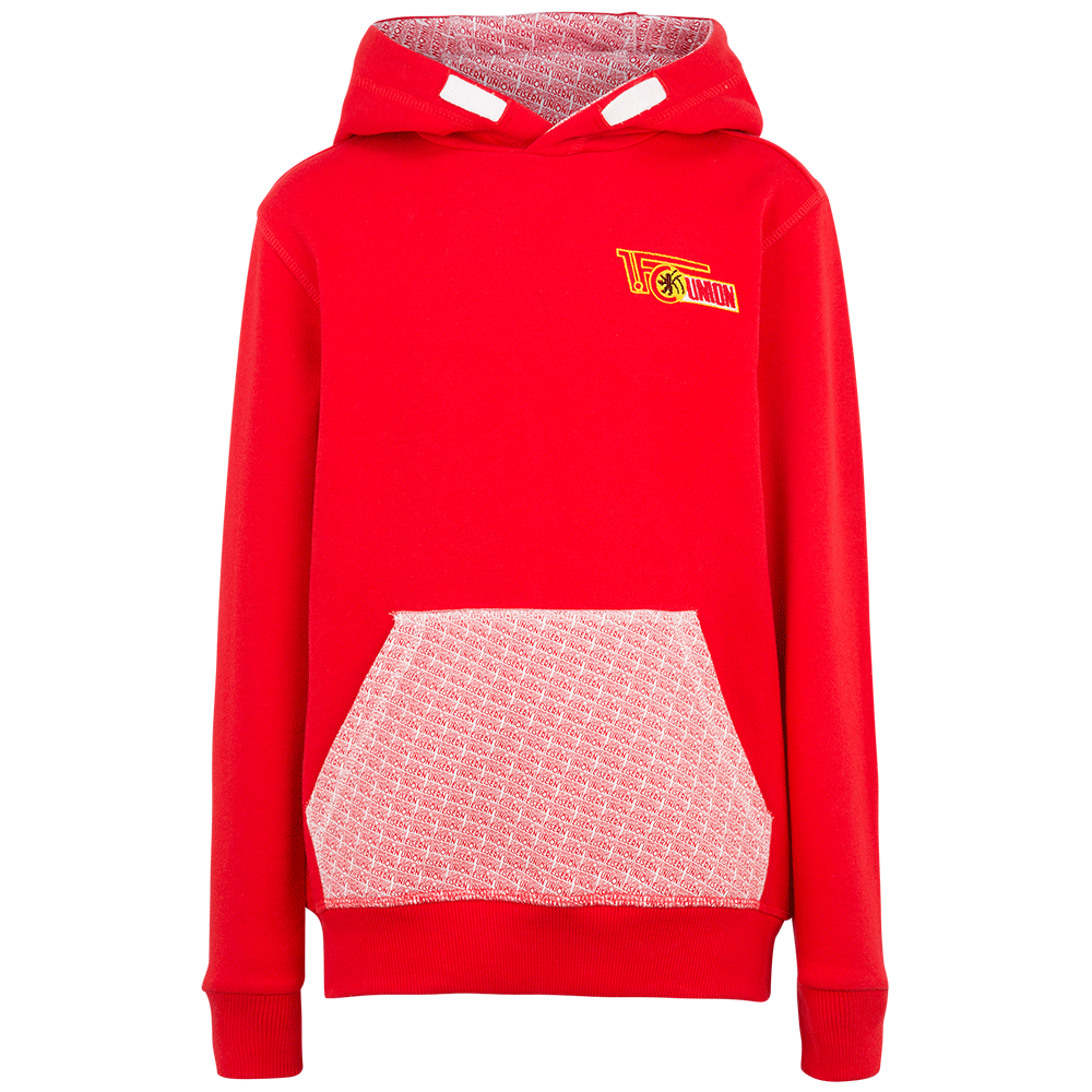 Kinder Kapuzenpullover Streu - rot