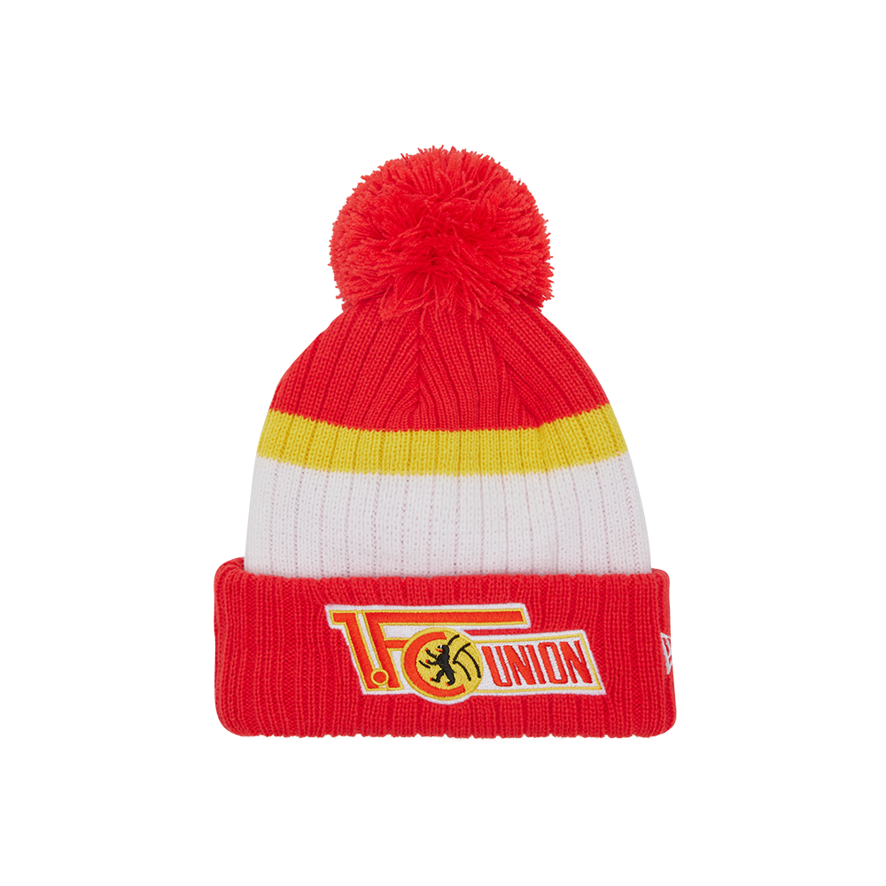 New Era Bommelmütze Logo - rot/weiß