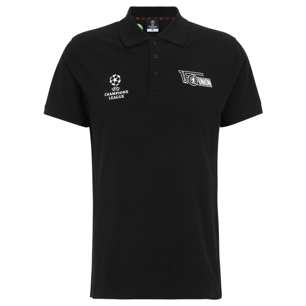 Poloshirt Champions League Logo - schwarz