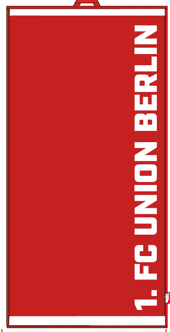 Duschtuch 1. FC Union Berlin - rot 140 x 70 cm