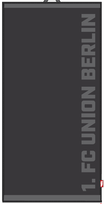 Duschtuch 1. FC Union Berlin - grau 140 x 70 cm