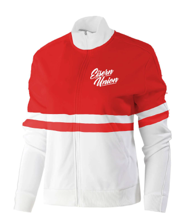 Sweatjacke Eisern Union - rot/weiß  