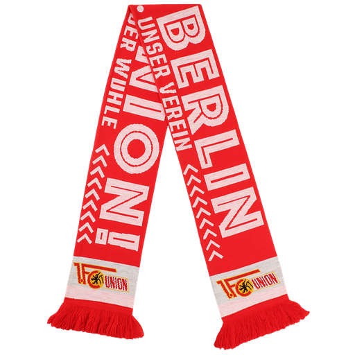 [UB242106] Schal Union Berlin - rot/weiß