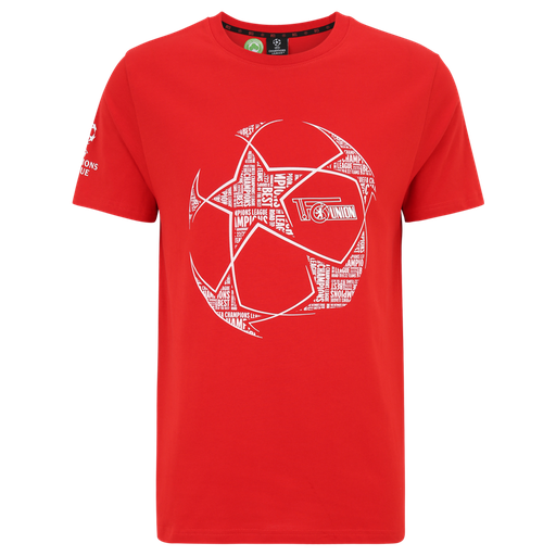 [UB012386] T-Shirt Champions League Ball - rot