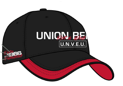 [UB252420] Cap Klassik 66 - schwarz/rot