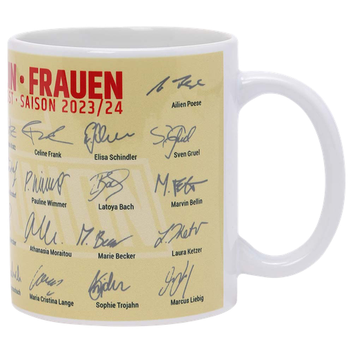 [UB112331] Tasse - Autogramme 1. Frauen 23/24