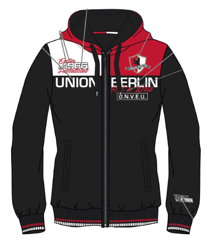 [UB062408] Frauen Kapuzenjacke Klassik 66 - schwarz