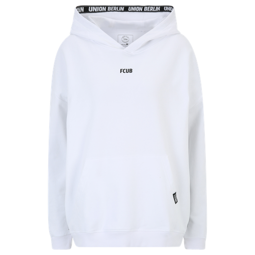 [UB062304] Frauen Kapuzenpullover FCUB oversized - weiß