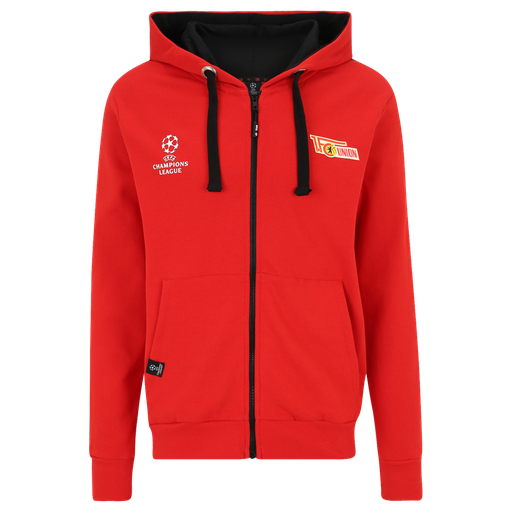 [UB052384] Kapuzenjacke Champions League Logo - rot