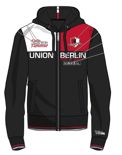 [UB052444] Kapuzenjacke Klassik 66 - schwarz