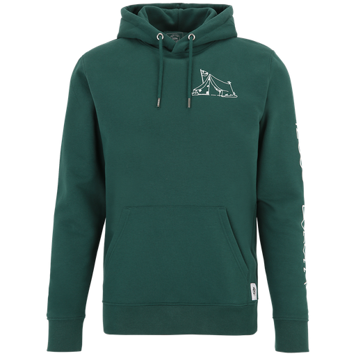[UB052341] Kapuzenpullover Camping - grün