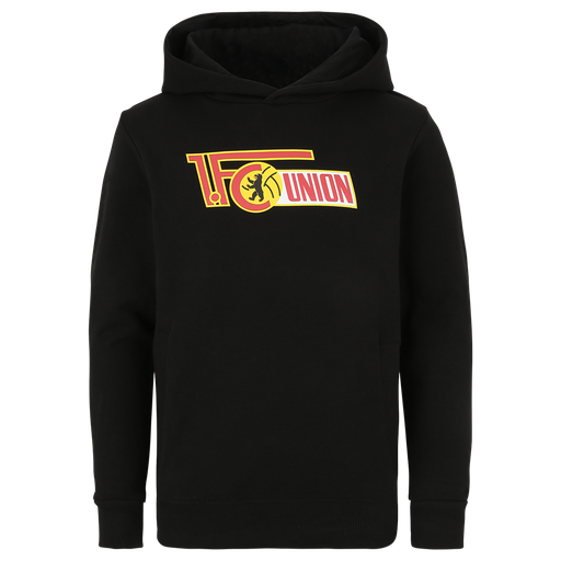 [UB072367] Kinder Kapuzenpullover Logo - schwarz