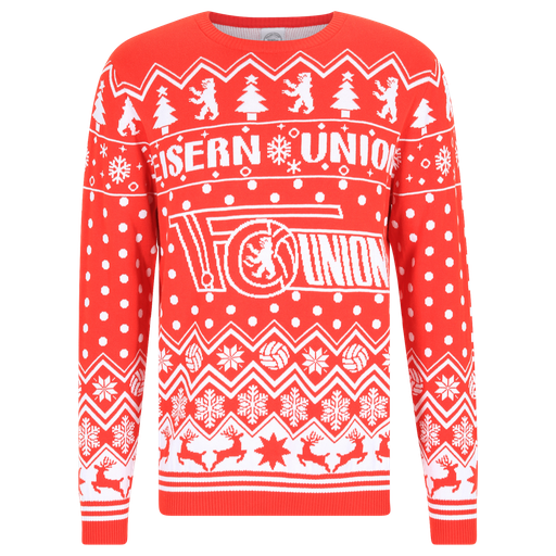 [UB072310] Kinder Weihnachtspullover Logo - rot