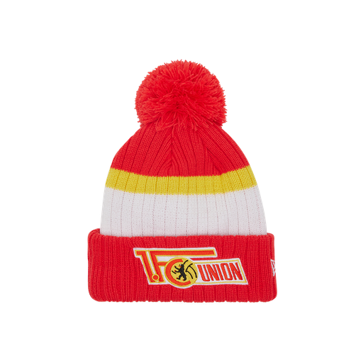 [UB252338] New Era Bommelmütze Logo - rot/weiß