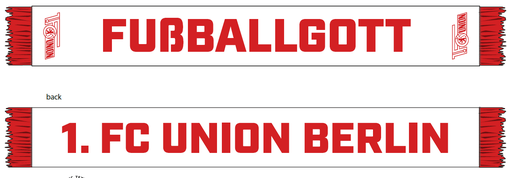 [UB242412] Schal Fußballgott - weiß
