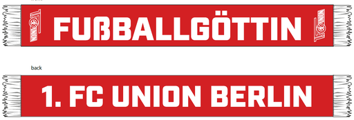 [UB242414] Schal Fußballgöttin - rot