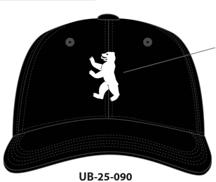 [UB252423] Cap Bär - schwarz