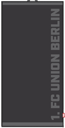 [UB132502] Duschtuch 1. FC Union Berlin - grau 140 x 70 cm