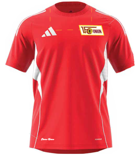 [UB332545] Adidas Trainingsshirt rot - Team 25/26