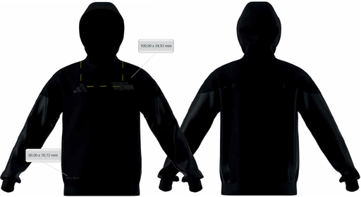 [UB332553] adidas Ausgehjacke schwarz - Team 25/26 