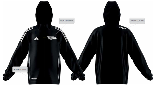 [UB332569] adidas Kinder Allwetterjacke schwarz - Team 25/26